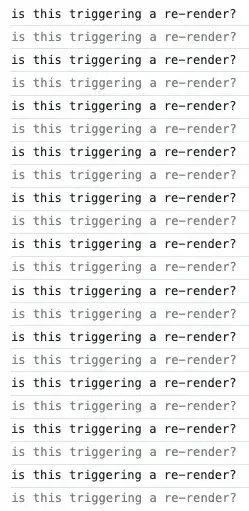 Testing re-render logging messages on browser's console